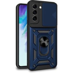 Capa p/ Samsung G990B Galaxy S21 FE c/ Anel (Azul Marinho) - COOL