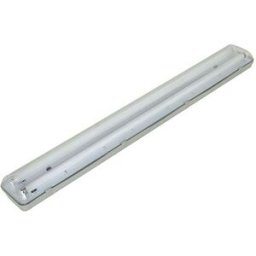 Armadura Estanque (IP65) p/ 2x Lampadas Tubulares LED T8 1,20 mts