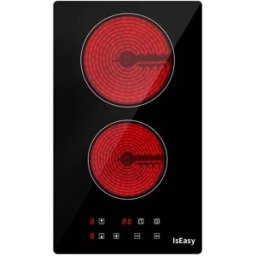 Placa Vitrocerâmica T2V-01M 2 Zonas 3000W (Preto) - ISEASY