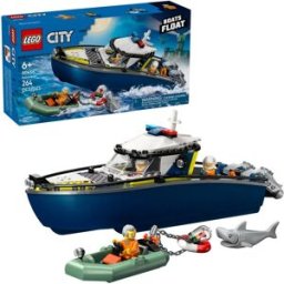 City: Perseguição com Barco da Polícia - LEGO