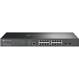 Switch Omada 16 Portas 100/1000/2500Mbps SG3218XP-M2 (2x Portas SFP+ / 8x Portas PoE+) - TP-LINK