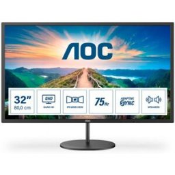 Monitor IPS LED 31.5" Q32V4 2K Ultra HD (Preto) - AOC