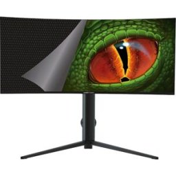 Monitor 34" XGM34UW LED UltraWide Quad HD (Preto/Vermelho) - KEEP OUT
