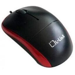 Rato Óptico USB (Preto/Vermelho) - L-LINK