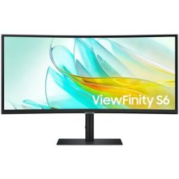 Monitor Curvo ViewFinity S6 LED 34" LS34C652UAUXEN 4K Ultra HD (Preto) - SAMSUNG