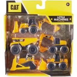 Pack 5 Mini Máquinas Construção Artic. CAT - CATERPILLAR