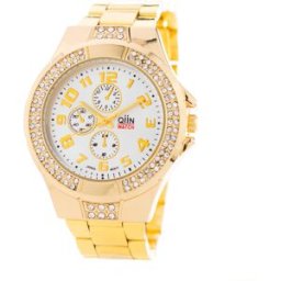 Relógio Analógico 0312WESUS 39MM (Dourado) - QIIN