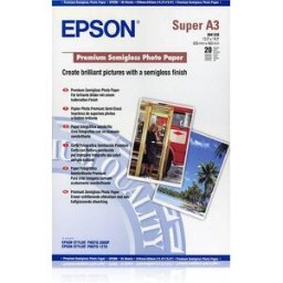 Papel Photo Premium Semi-Glossy A3+(20FLS) - EPSON