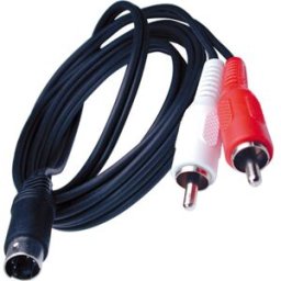 EDC Cabo S-Video Macho -> 2 RCA Macho (2 mts)