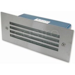 Projector Encastrar Muro/Chão Aluminio c/ Proteção LED 5W Branco F. 6000K 500Lm IP65