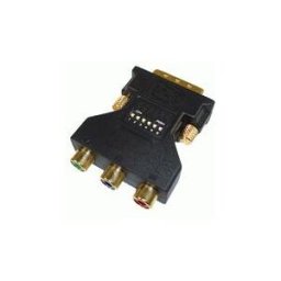 EDC Ficha Adaptadora DVI M. + 3x RCA F. (RGB)