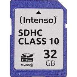 Cartão de Memória 32GB SDHC Class 10 - INTENSO