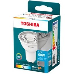 Lâmpada LED Essential Prime GU10 5,5W 36D 6500K 500Lm - TOSHIBA