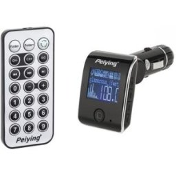 Transmissor Auto FM LCD 1,4" RDS c/ MP3-SD-USB e Comando - Peiying