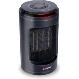 Aquecedor Ventilador PTC "2-EM-1" Quente e Frio 1200W c/ Termostato Digital (Preto) - ALPINA