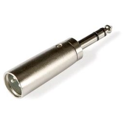 Ficha Adaptadora Jack 6,3mm Macho Stereo -> Canon XLR Macho - FONESTAR