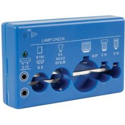 Testador de Lâmpadas G13,B15d/G5,G4/GU5.3/GY6.35,E27,E14,E10 - VELLEMAN