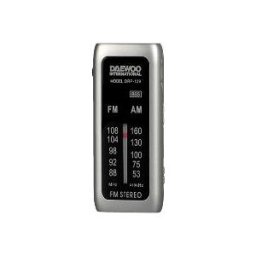 Mini Rádio Portátil AM/FM DW1129 (Prateado) - DAEWOO