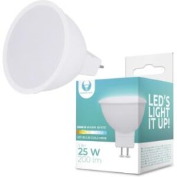 FOREVER LIGHT Lampada LED MR16 12V 3W Branco Q. 3000K 200Lm