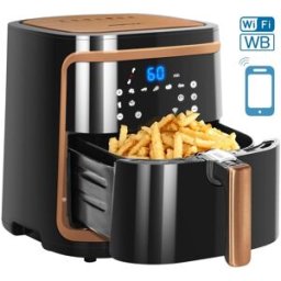 AIGOSTAR Fritadeira Eléctrica Wi-Fi Bluetooth s/ Óleo 1900W 7L