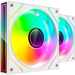 Pack 2x Ventoinhas MF3DPROX2W 120mm ARGB (Branco) - MARS-GAMING