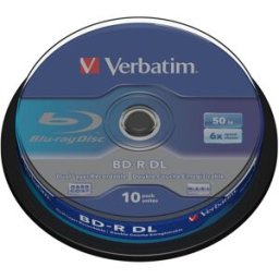 Pack 10x CDs Blu-Ray BD-R 50GB - VERBATIM