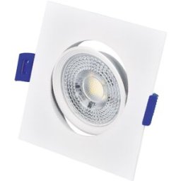 Projector LED Basculante Quadrado p/ Encastrar Série Cumbo 7W 3000K (Branco) - GSC