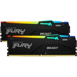 Memória RAM DIMM Fury Beast RGB 16GB (2x8GB) DDR5-5600MHz (AMD Expo/Intel XMP) CL36 - KINGSTON
