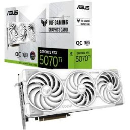Placa Gráfica NVIDIA GeForce RTX 5070 Ti "Blackwell" TUF Gaming OC White 16GB GDDR7 DLSS4 - ASUS