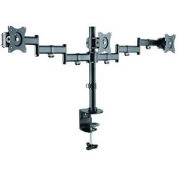 Suporte de Mesa p/ 3x Monitores/TV´s 13~27" (Preto) - TooQ