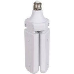 Lampada LED E27 220V 45W Branco F. 6000K c/ Abertura 3 Braços