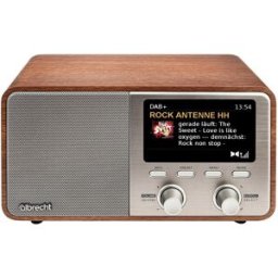 Rádio Portátil Digital DR 760 (Madeira/Cinzento) - ALBRECHT