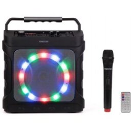 Coluna Amp. Portátil 6.5" 20W RMS LED c/ Microfone MP3/USB/MicroSD/FM/VHF/BLUETOOTH - FONESTAR