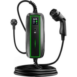 Carregador Portátil p/ Carro Elétrico EV16 Tipo 2 / 3,6kW / 16A / 6.5m (Preto) - GREEN CELL