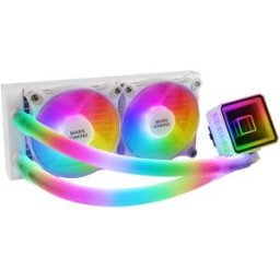 Water Cooler CPU MLULTRA240W ARGB 120mm (Branco) - MARS-GAMING