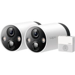 Pack 2x Câmaras de Vigilância IP Tapo C420S2 2K Outdoor IP65 Security Wi-Fi + Hub - TP-LINK