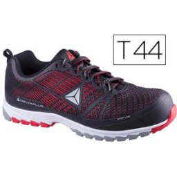 Sapatos De Seguranca Deltaplus De Poliuretano E Malha S1P Preto E Vermelho Formato 44