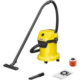 Aspirador de Pó/Líquidos WD 3 V-17/4/20 17L 1000W (Amarelo) - KARCHER