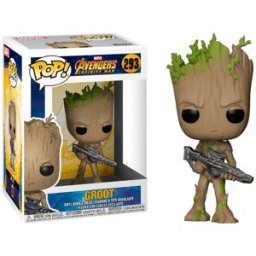 Figura Pop! Marvel Teen Groot com Arma Avengers Infinity War - FUNKO