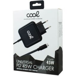 Carregador Rede Universal p/ Computador Portátil 45W Tipo-C - COOL