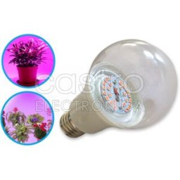 Lampada LED E27 220V 12W p/ Crescimento Plantas e Flores