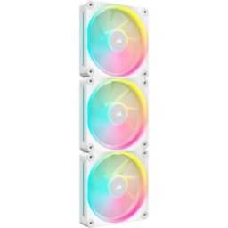 Pack 3x Ventoinhas iCUE LINK LX120 RGB 120mm (Branco) - CORSAIR