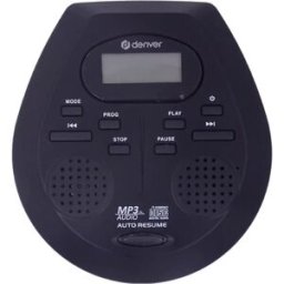 Leitor de CDs Portátil DMP-395 (Preto) - DENVER