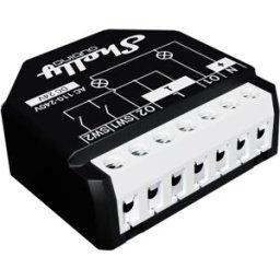 Módulo Interruptor p/ Automação Z-Wave™ c/ Medição de Energia 2 Canais 10A - Shelly Qubino Wave 2PM