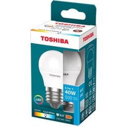 Lâmpada LED Essential Prime G45 E27 4,7W 6500K 500Lm - TOSHIBA