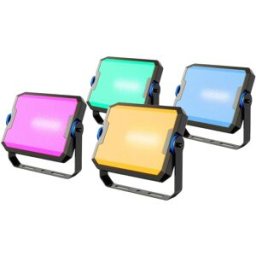 Projetores LED Exteriores Inteligentes Wi-Fi RGBICWW 2700-6500K (4 Unidades) - GOVEE