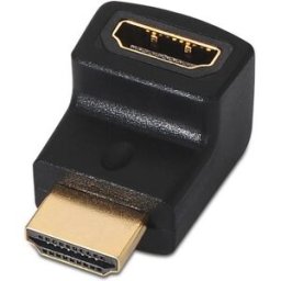 Adaptador HDMI Fêmea - HDMI Macho 90º - AISENS