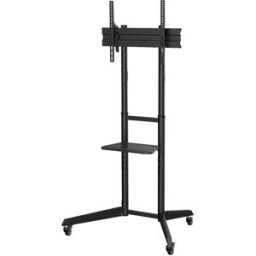 Suporte de Chão Eco c/ Rodas e Bandeja de DVD p/ Monitor/TV de 37"~70" - AISENS