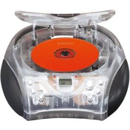 Rádio Portátil SCD 24 c/ Leitor CD-R/RW (Transparente) - LENCO