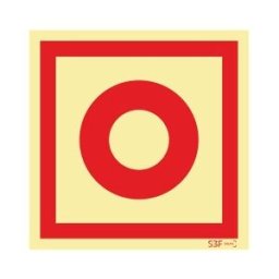 Sinal Segurança Contra Incêndio - Fotoluminescente (100x100mm)